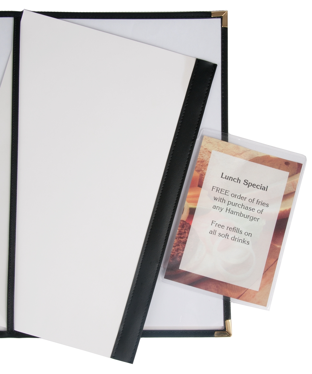Extra Menu Pocket, 5x7 on 14 inch Chipboard