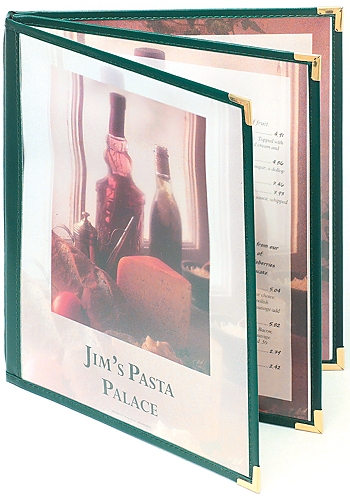 Book 3 Cafe Menu Cover, 8.5x11, Glossy (Letter Size)
