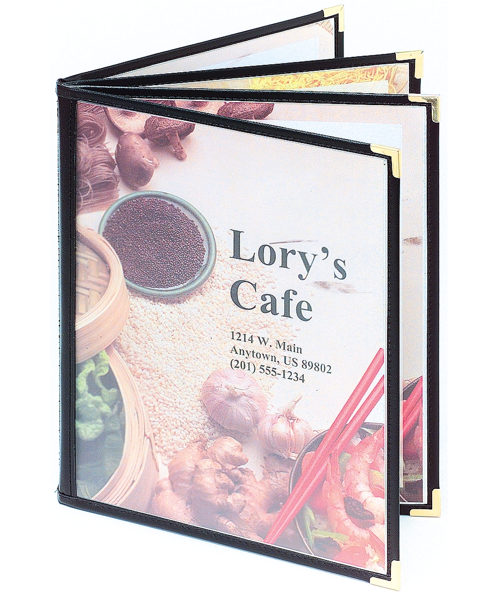 Book 4 Cafe Menu Cover, 8.5x11, Glossy (Letter Size)