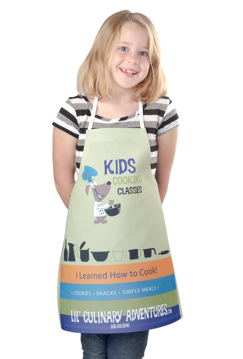 Kids Small Promo Apron Full Imprint