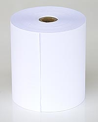 Single Ply Bond Paper Rolls, 3in x 150ft