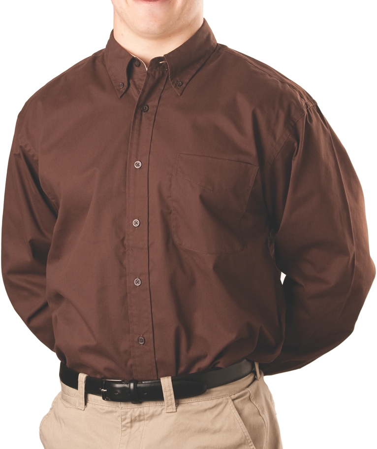 Mens Wrinkle Resistant Dress Shirt, Long Sleeve, Clearance