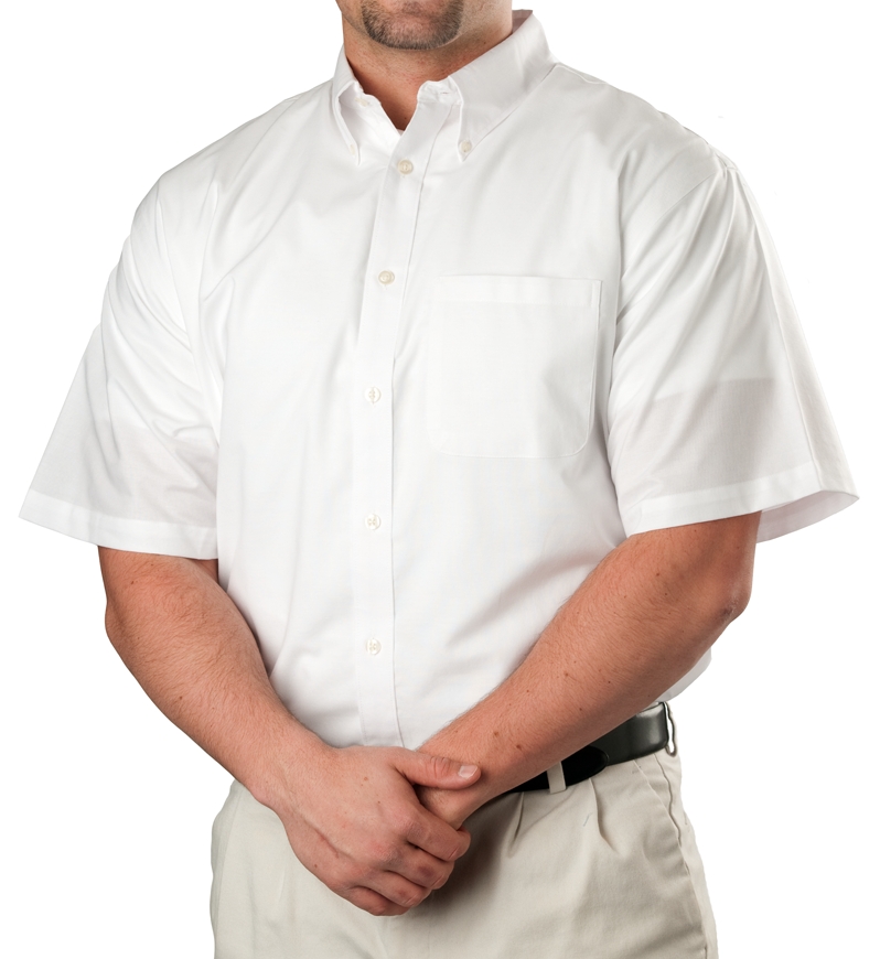 Mens Short Sleeve Oxford Shirt