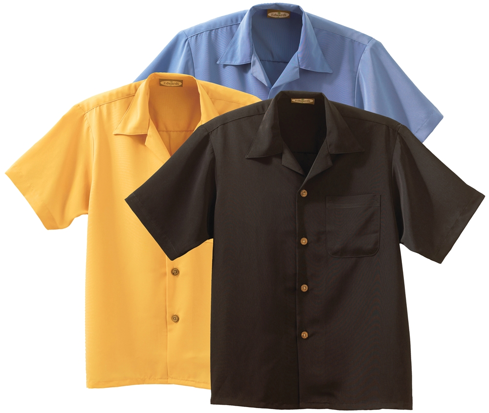 Womens Solid South Sea Camp Shirt