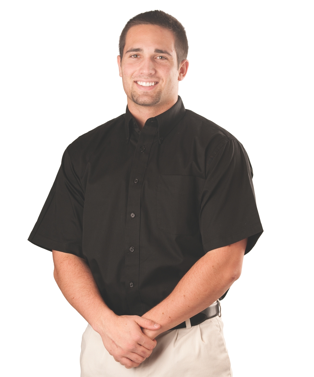 Mens Teflon Dress Shirt, Short Sleeve