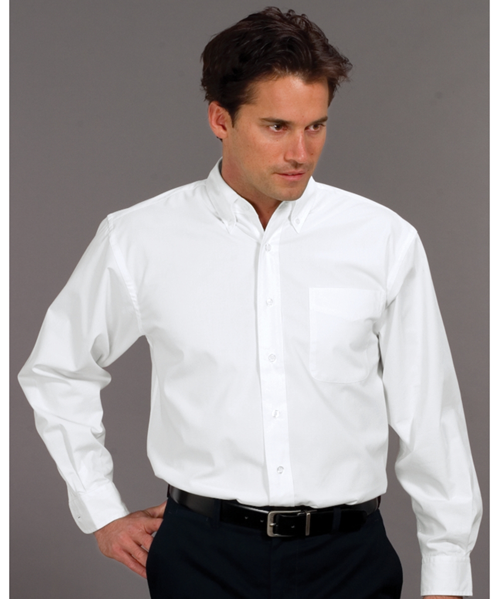 Mens Wrinkle Resistant Dress Shirt, Long Sleeve, Tall Sizes