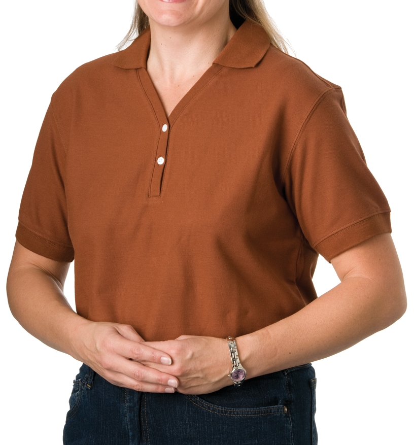 Womens Solid Short Sleeve Sport Shirt, Clearance