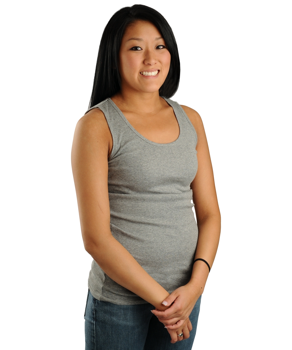 Womens Rib Knit Tank, Junior Sizing