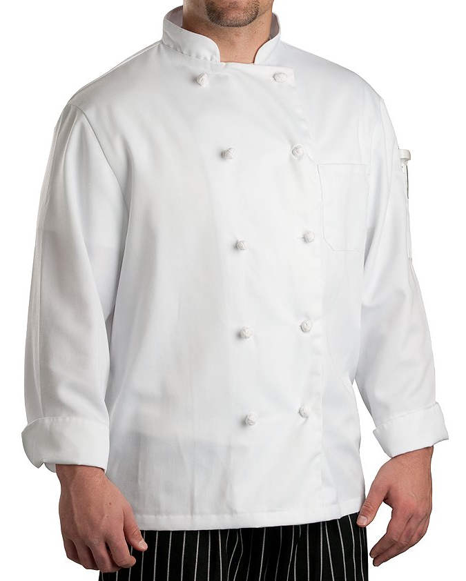 Executive Chef Coat with Knotted Buttons