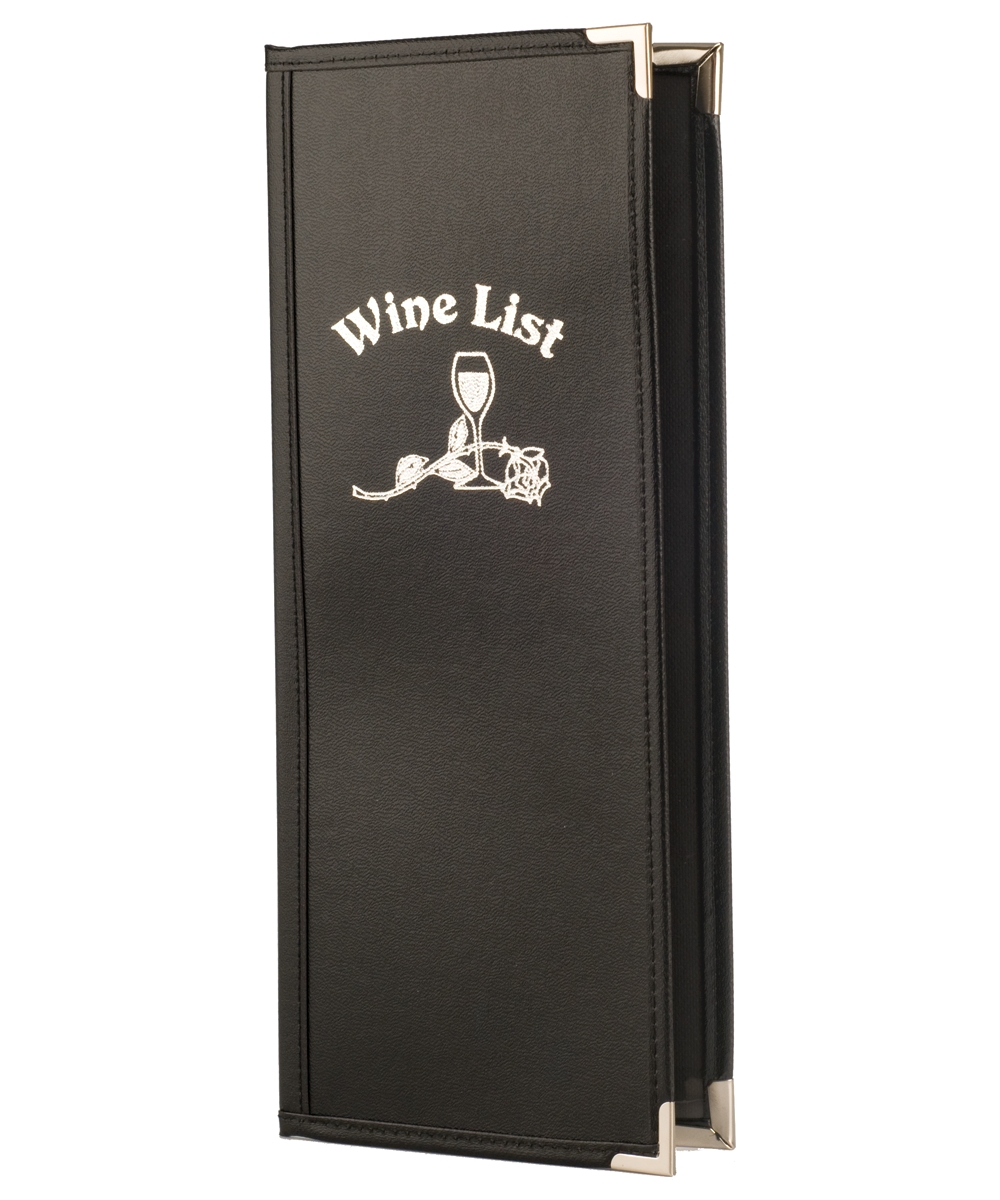 Double Pocket Fine Cafe Wine List, 4.25x11, Glossy (Half Letter)
