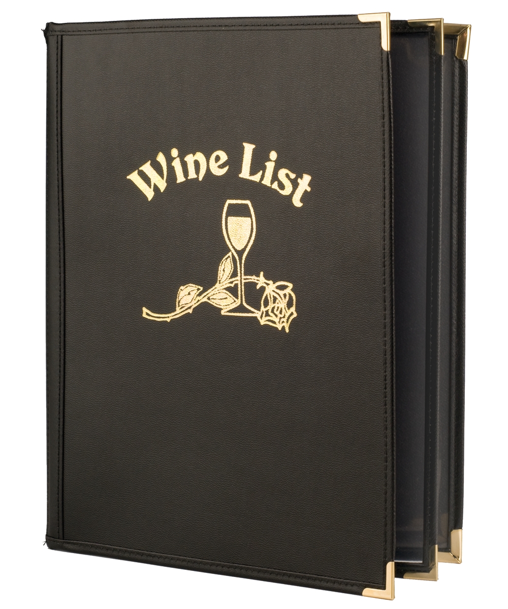 Four View Book Fine Cafe Wine List, 8.5x11, Glossy (Letter)