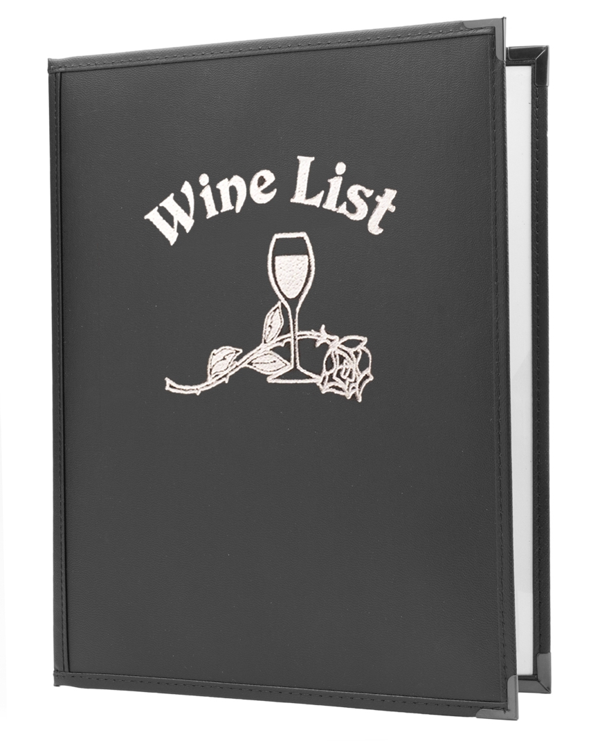 Double Pocket Fine Cafe Wine List, 8.5x11, Glossy (Letter)
