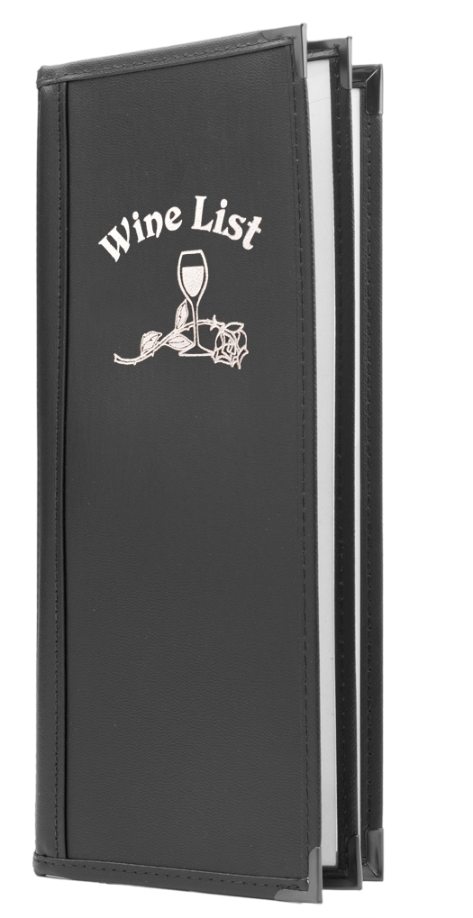 Four View Book Fine Cafe Wine List, 4.25x11, Glossy (Half Letter)