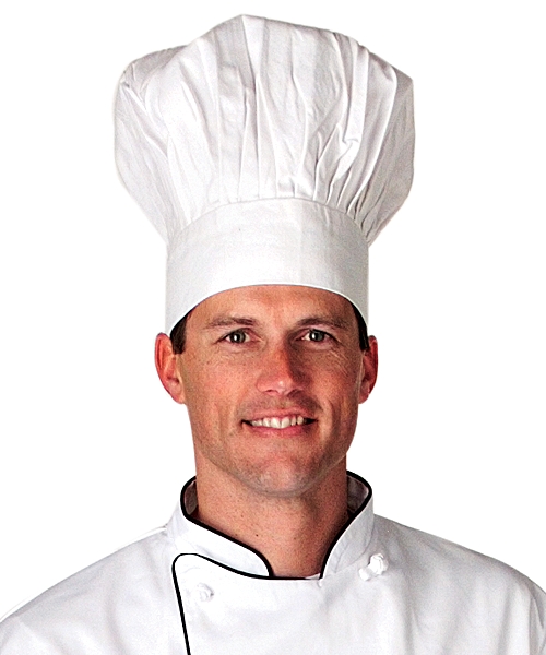 White Chef Hats, 13 inch
