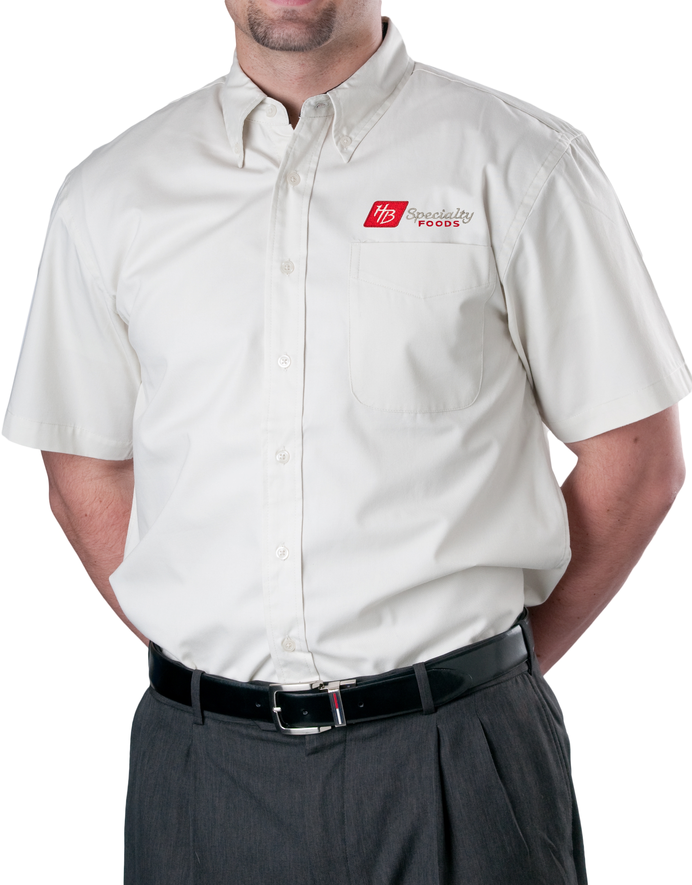 Mens Wrinkle Resistant Dress Shirt, Short Sleeve