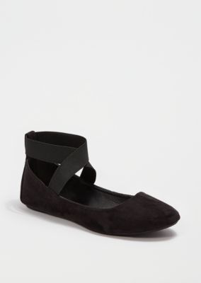 ballet flats with cross straps