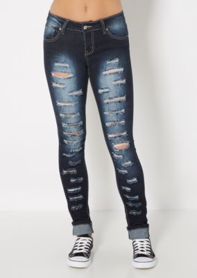 rue 21 black ripped jeans