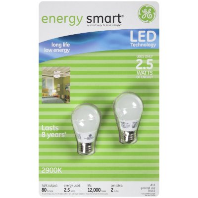 GE energy smart® LED 2.5 Watt General Purpose Bulbs - 2 pk..  Ends: Jun 19, 2013 9:56:00 PM CDT
