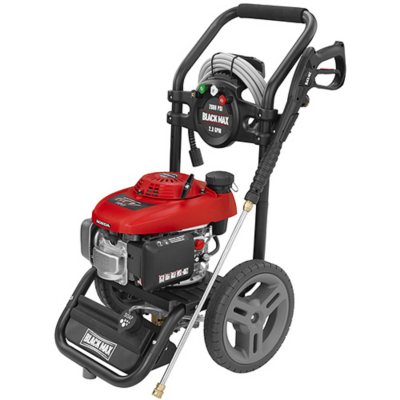 Black max 2600 psi pressure washer powered by honda #6