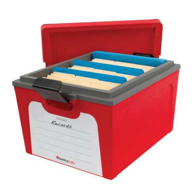 UPC 049074018122 product image for STORAGE FIRE BOX RED | upcitemdb.com