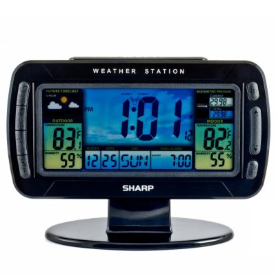 Sharp Atomic Wireless Weather Station Clock