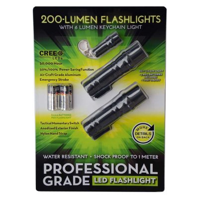 Professional Grade LED Flashlights - 3 pk