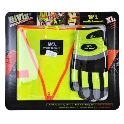Wells Lamonty Vest and Glove Combo Pack - XLarge/Yellow