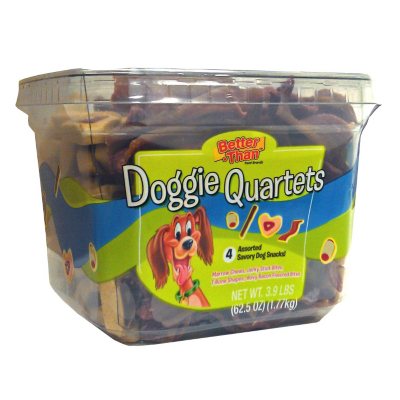 Doggie Quartets Assorted Dog Treats - 3.9 lbs.