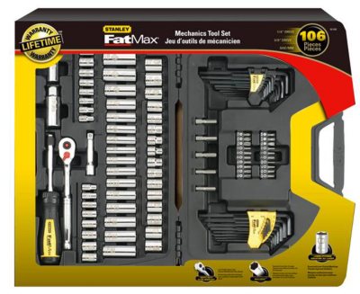 Stanley FatMax Mechanics Tool Set - 106 pc..  Ends: May 16, 2012 7:40:00 AM CDT
