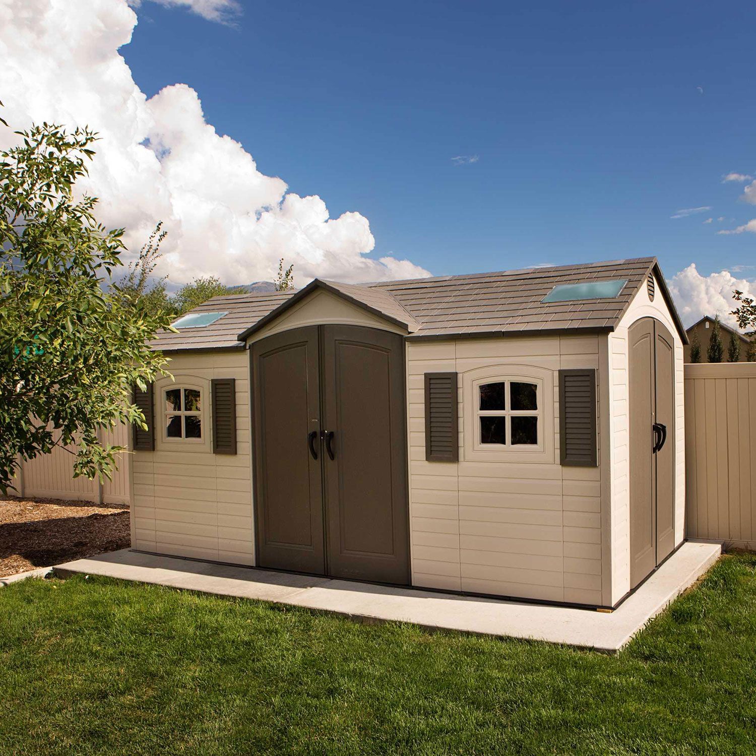 ... impossible? A decent maintenance free Vinyl shed for under $1,000