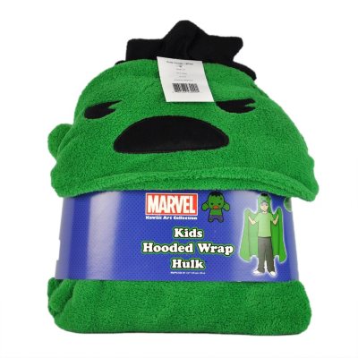 Kid's Hooded Wrap Throw - Hulk - 40 x 52
