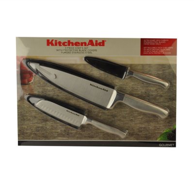 KitchenAid Knife Set - Chrome - 3 pc..  Ends: May 23, 2012 11:21:00 PM CDT