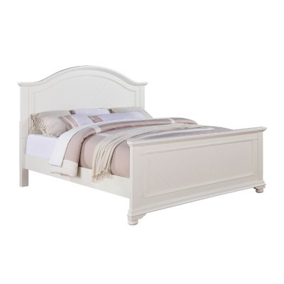 Addison White Panel Bed - King