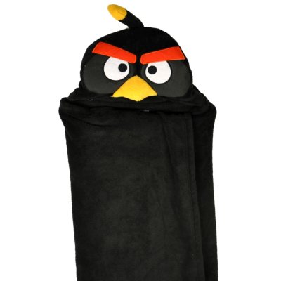 Kids Hooded Wrap Angry Bird Black.  Ends: May 24, 2012 1:26:00 AM CDT