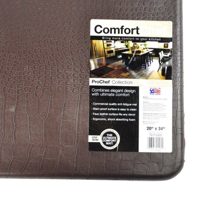ProChef Stain-Proof 20" x 34" Kitchen Mat - Brown