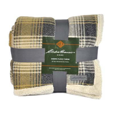Eddie Bauer Plaid Throw - 50" x 70" Dune.  Ends: May 20, 2013 9:00:00 AM CDT
