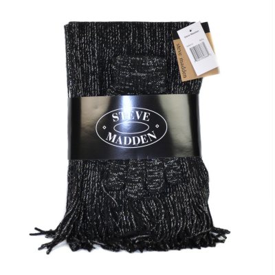 Steve Madden Scarf And Glove Set - Black