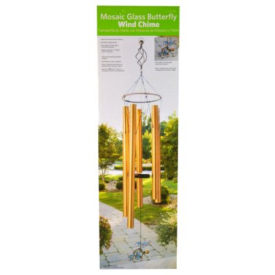 Russco Outdoor Windchimes - Butterfly Copper