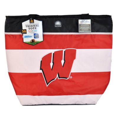 Wisconsin Badgers Thermal Tote - Red & White.  Ends: May 19, 2013 1:40:00 AM CDT
