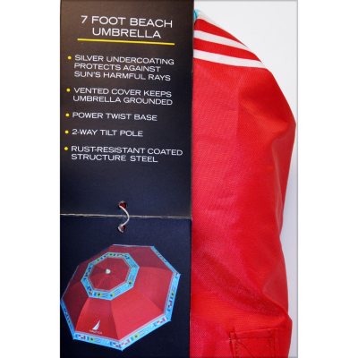 Nautica 7' Beach Umbrella - Red Flags
