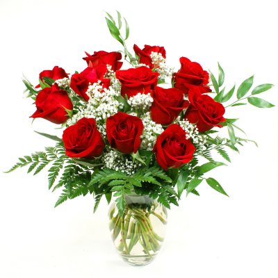 Rose Bouquet -   Red - 1 Dozen