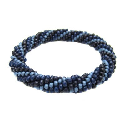 Beads of Hope Seed Bead Bracelet - Navy.  Ends: May 19, 2013 7:00:00 AM CDT