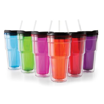 Tumblers with Lids Set - 24 oz. - 6 pc.