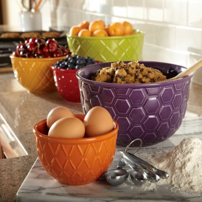 Textured Mixing Bowls Set - 5 Pc.