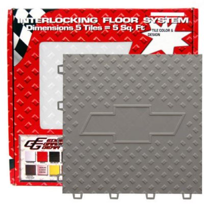 Garage Floor Tile - Chevy Bowtie - 5 pc.