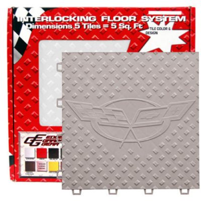 Garage Floor Tile - Chevy C5 Logo - 5 pc.