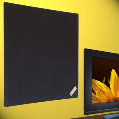 Acoustic Panels - 24" x 24" - 2 pk. - Black