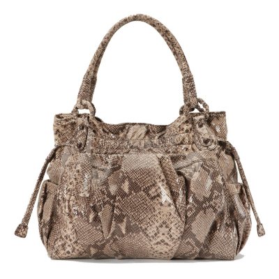 Orvieto by Estel Park Grand Signora Python Leather Handbag.  Ends: May 16, 2012 7:04:00 AM CDT
