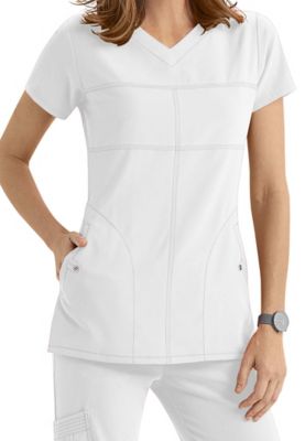 Greys Anatomy Essence Square Neck Scrub Top Scrubs And Beyond 1626