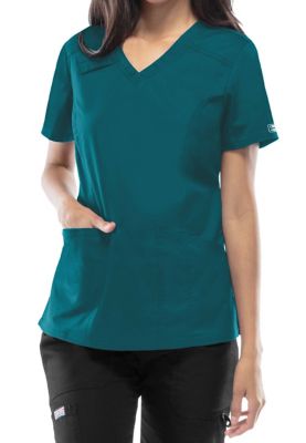 Cherokee Workwear Core Stretch vneck scrub top.